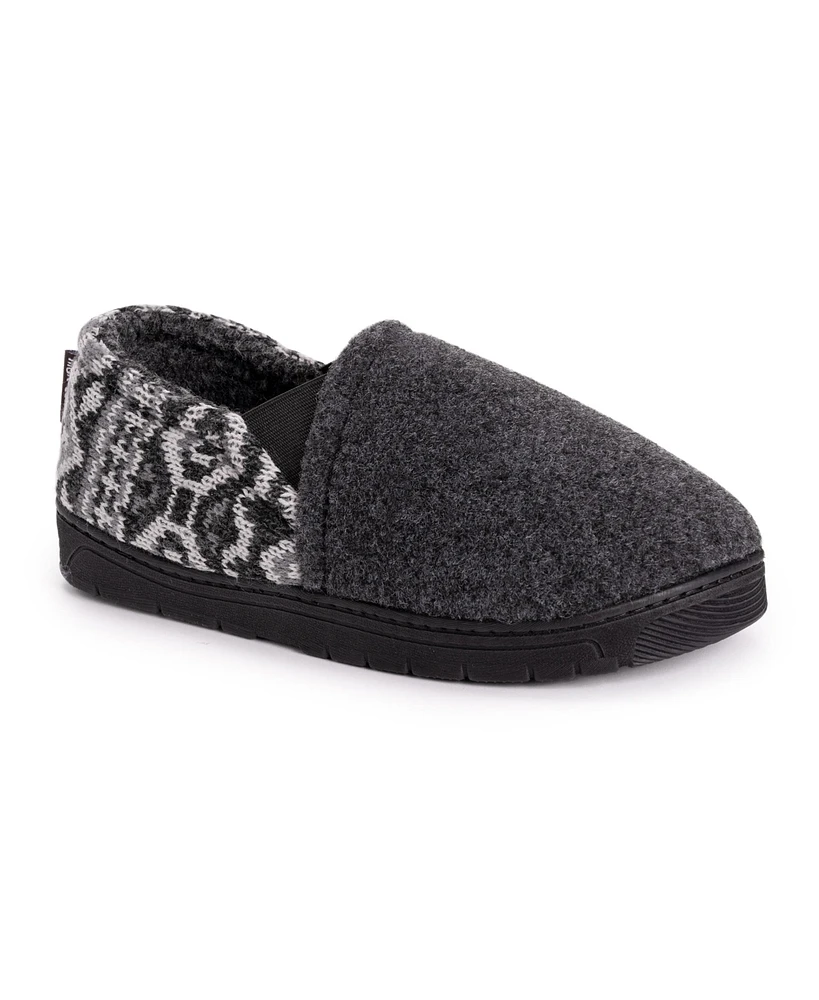 Muk Luks Men's Kristof Slippers, Navy, L (12-13)