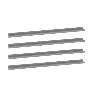 vidaXL Wall Shelves pcs 45.3"x3.5"x1.2