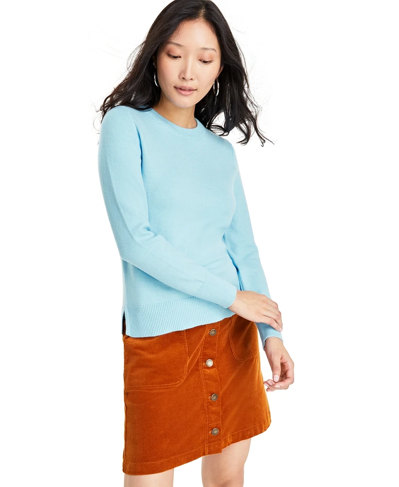 On 34th Women's Crewneck Long-Sleeve Sweater, Created for Macy's