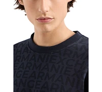 A|X Armani Exchange Men's Allover Logo Sweatshirt