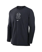 Nike Men's Navy New York Yankees Authentic Collection Player Performance Pullover Sweatshirt