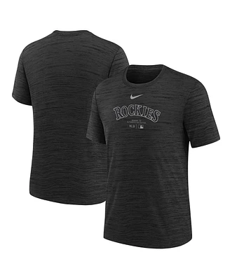 Nike Big Boys and Girls Black Colorado Rockies Authentic Collection Practice Performance T-Shirt