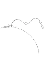 Swarovski Hyperbola Mixed Pendant Cuts, White, Rhodium Plated Necklace