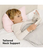 Buddy Toddler Pillow with Pillowcase, 10X18 Soft Organic Cotton Pillows for Sleeping, Kids