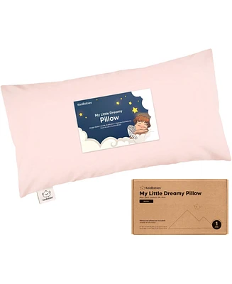 Buddy Toddler Pillow with Pillowcase, 10X18 Soft Organic Cotton Pillows for Sleeping, Kids