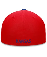 Top of the World Men's Red/Royal Kansas Jayhawks Rally Two-Tone Fitted Hat