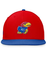 Top of the World Men's Red/Royal Kansas Jayhawks Rally Two-Tone Fitted Hat