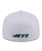 New Era Men's White York Jets Omaha 59FIFTY Fitted Hat