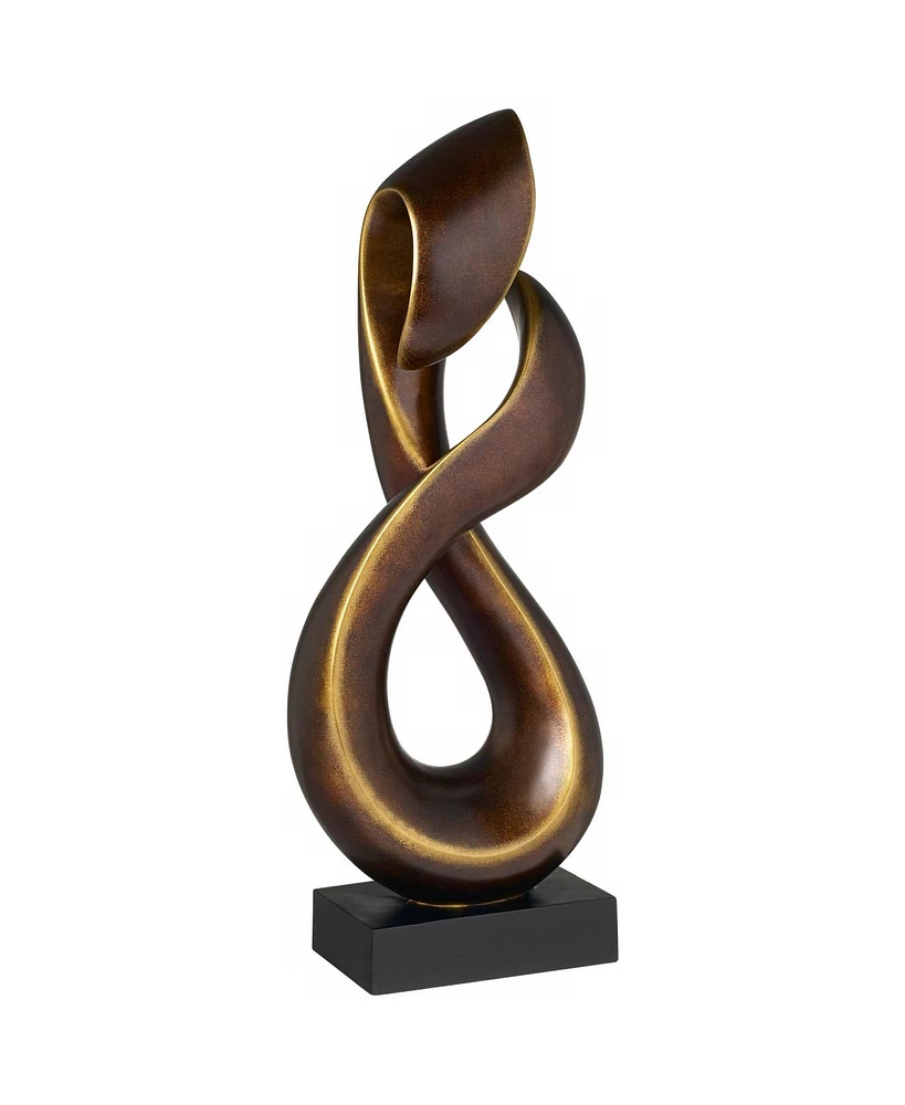 Studio 55D Open Infinity 25" High Gold Sculpture