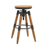 vidaXL Bar Stools 2 pcs Solid Fir Wood