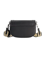 True Religion debossed logo flap shoulder bag