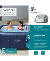 Bestway SaluSpa Hawaii AirJet Inflatable Hot Tub with EnergySense Cover, Blue