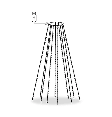 vidaXL Christmas Tree Net Lights with 400 LEDs Cold White 157.5"