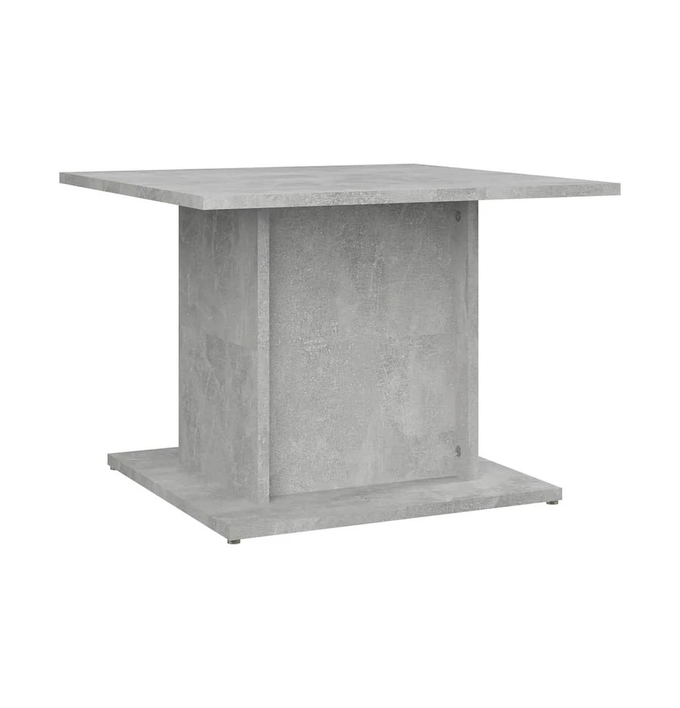 vidaXL Coffee Table Concrete Gray 21.9"x21.9"x15.7" Engineered Wood