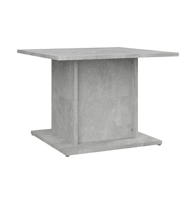 vidaXL Coffee Table Concrete Gray 21.9"x21.9"x15.7" Engineered Wood