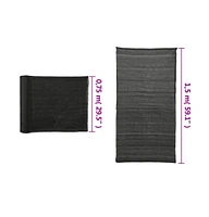 Privacy Net Hdpe 4.9'x32.8' Black