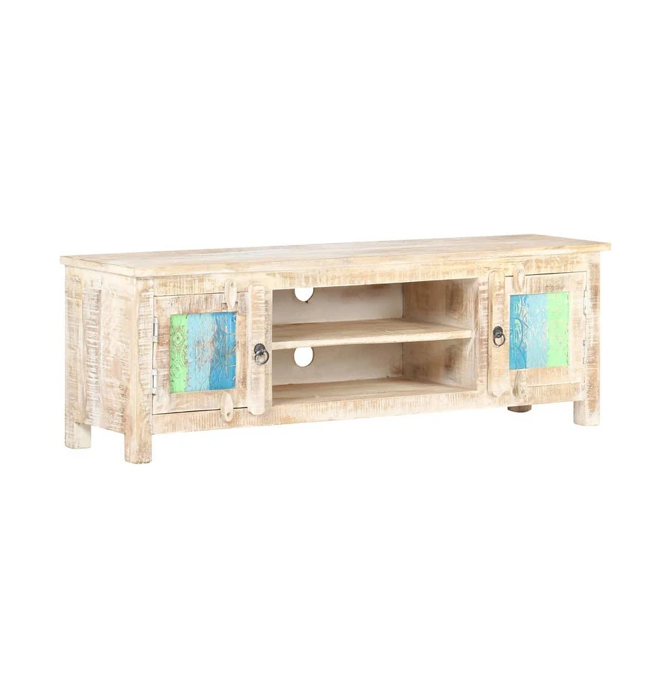 vidaXL Tv Stand 47.2"x11.8"x15.7" Rough Acacia Wood