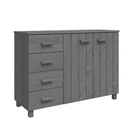 vidaXL Sideboard Hamar Dark Gray 44.5"x15.7"x31.5" Solid Wood Pine