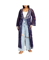 City Chic Women's Pretty Thing Duster