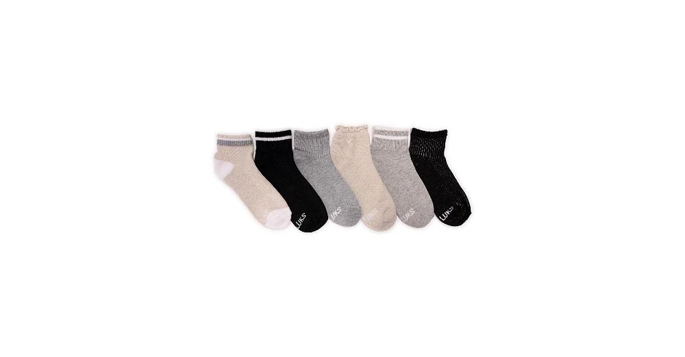 Muk Luks Women's Set of 6 Dream Step Mini Crew Socks