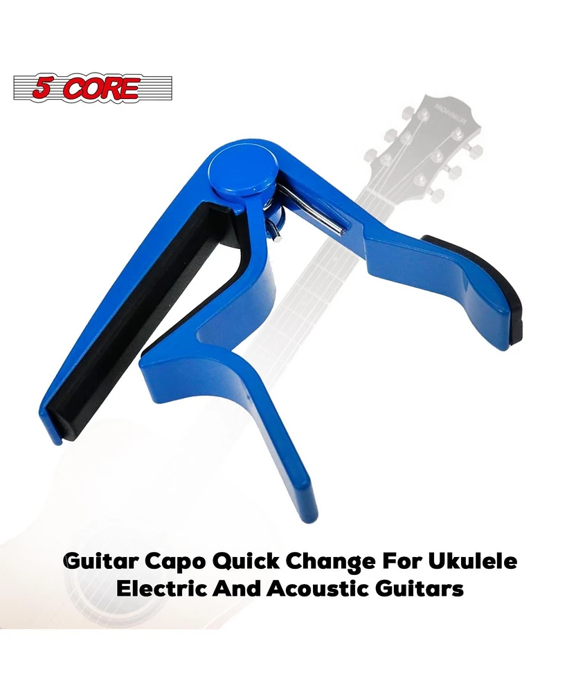 5 Core Capo Acoustic Electric Guitar 6 String Kapo Classic Clip For Banjo Mandolin Ukulele