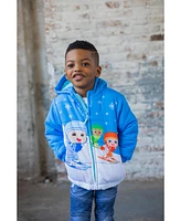 CoComelon Baby Boys Jj Cody Nico Zip Up Fashion Winter Coat Puffer Jacket
