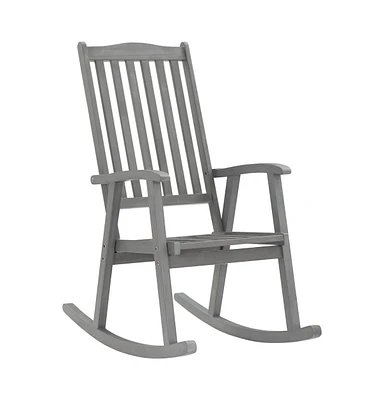 vidaXL Rocking Chair Solid Acacia Wood