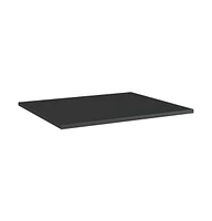 vidaXL Bookshelf Boards 4 pcs High Gloss Black 23.6"x19.7"x0.6" Engineered Wood