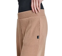 Dkny Women's Brushed Rib-Knit Straight-Leg Pants