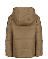 Tommy Hilfiger Toddler and Little Boys Sleeve Graphic Puffer Jacket