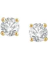 Diamond Four Prong Classic Stud Earrings (1/2 ct. t.w.) in 14k Gold