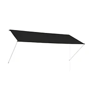 vidaXL Retractable Awning 118.1"x59.1" Anthracite