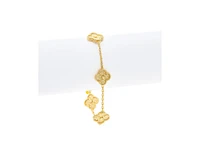 Rivka Friedman Polished Clover Station Bracelet