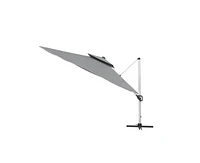 Casainc 11 Ft Square Double Top Patio Cantilever Umbrella, Navy Blue
