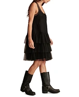 Lucky Brand Women's Tulle Drop-Waist Dress