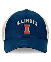 Top of the World Men's Navy Illinois Fighting Illini Heritage Waylon Trucker Adjustable Hat