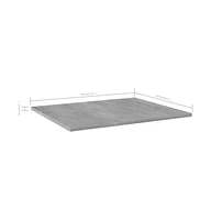 vidaXL Bookshelf Boards 4 pcs Concrete Gray 23.6"x19.7"x0.6" Engineered Wood