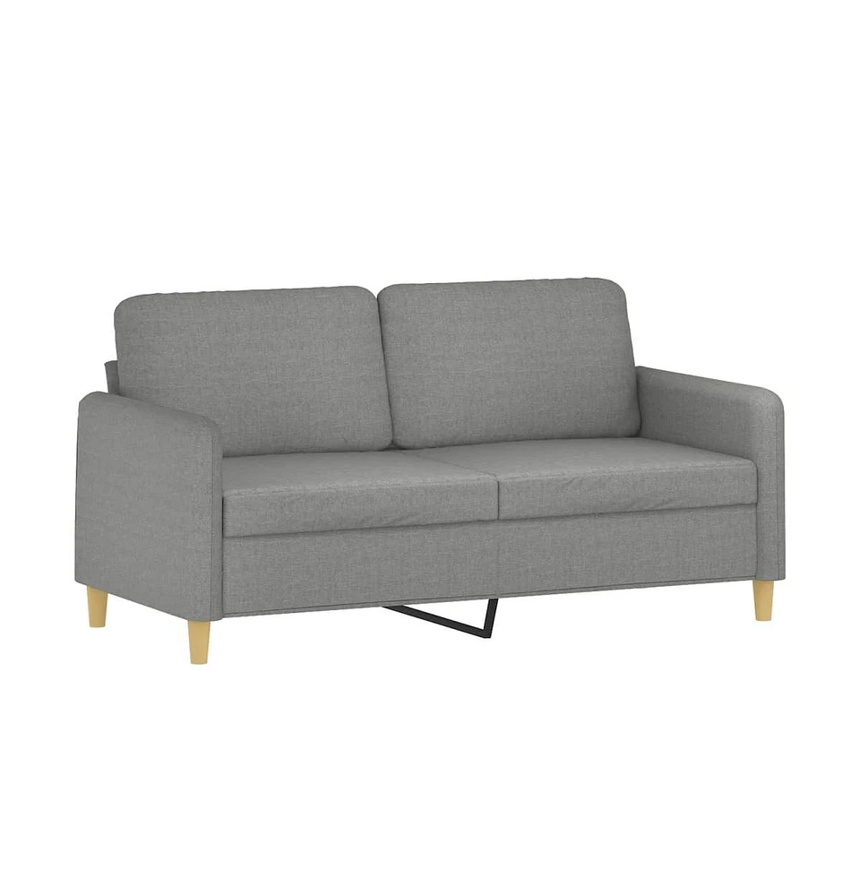 vidaXL 2-Seater Sofa Dark Gray 55.1" Fabric