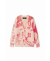 Desigual Girls Girls's Mickey Mouse Cardigan