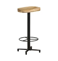 vidaXL Bar Stools 2 pcs 29.9" Solid Mango Wood