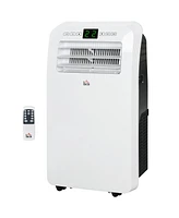 Homcom 12000 Btu Portable Air Conditioner for 550 sqft room, Timer On/Off