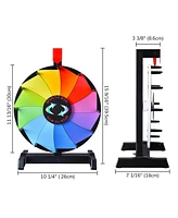 WinSpin 12" Spinning Prize Wheel 12 Slots Wall Mounted Tabletop Colorful Home