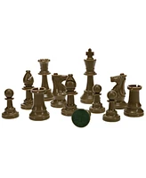 We Games Color Bright Plastic Staunton Tournament Chess Pieces with 3.75 in. King - Half Chess Set of Chess Pieces Only