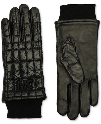 Michael Kors Women's Quilted Nylon Tech Gloves