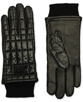 Michael Kors Women's Quilted Nylon Tech Gloves