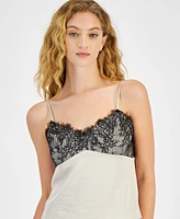 Lucy Paris Women's Lace-Overlay V-Neck Camisole Top