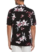 Cubavera Men's Relaxed-Fit Floral Print Short Sleeve Button-Down Shirt