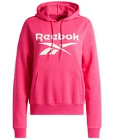 Reebok Women's Big-Logo Fleece Hoodie