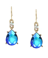 Betsey Johnson Faux Stone Gem Drop Earrings