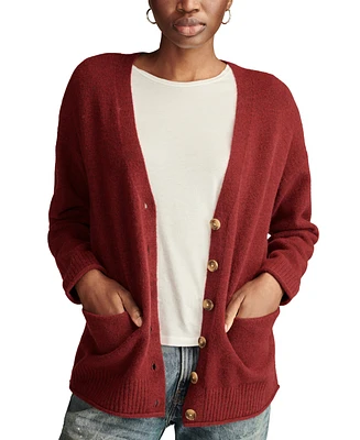 Lucky Brand Women's Slouchy Button Front Cardigan